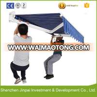 Motorized retractable caravan awnings / sliding awning / steel patio awning