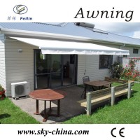 Aluminum motorized canvas awning balcony luxury awnings