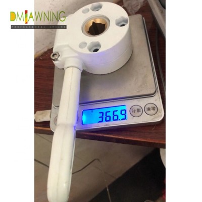 Aluminum retractable awning gear box parts,manual awning gear box